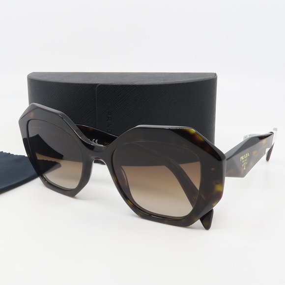 Prada Accessories - SPR 16W 12AU-6S1 53mm Prada New Havana (Tortoise) Sunglasses with case